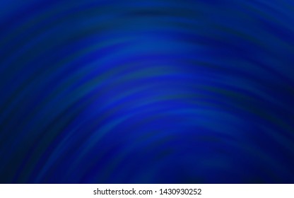 Dark BLUE vector background with lines. An elegant bright illustration with gradient. Colorful wave pattern for your design.