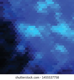 Dark BLUE vector background with lines. Geometric abstract illustration with blurred lines. Pattern for booklets, leaflets.