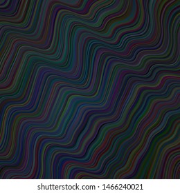 Dark BLUE vector background with lines. Creative illustration in halftone style with gradient. Abstract design for your web site.
