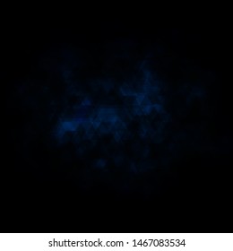 Dark BLUE vector background with lines, triangles. Modern gradient illustration with colorful triangles. Pattern for booklets, leaflets