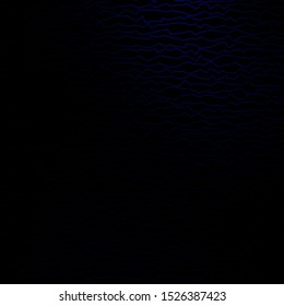 Dark BLUE vector background with lines. Illustration in abstract style with gradient curved.  Pattern for websites, landing pages.