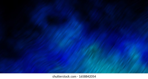 Fondo vectorial azul oscuro con líneas. Ilustración abstracta con arcos degradados. Patrón para sitios web, páginas de inicio.
