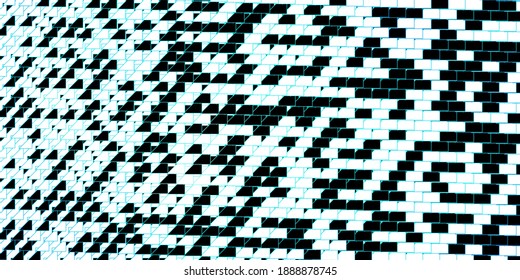 Dark BLUE vector background with lines. Repeated lines on abstract background with gradient. Template for your UI design.