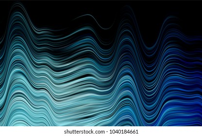 Dark BLUE vector background with liquid shapes. A completely new color illustration in marble style. The template for cell phone backgrounds.