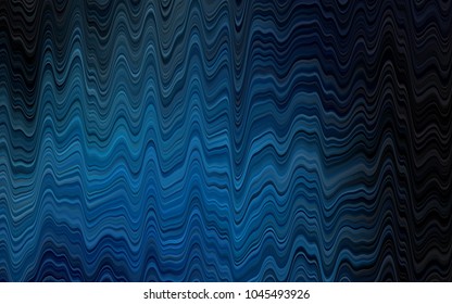 Dark BLUE vector background with liquid shapes. Creative illustration in halftone marble style with gradient. A new texture for your  ad, booklets, leaflets.