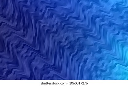Dark BLUE vector background with liquid shapes. Blurred geometric sample with gradient bubbles.  A new texture for your  ad, booklets, leaflets.