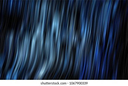 Dark BLUE vector background with liquid shapes. Creative illustration in halftone marble style with gradient. The template for cell phone backgrounds.