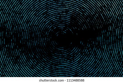 Dark BLUE vector background with liquid shapes. Glitter abstract illustration with wry lines. New composition for your brand book.