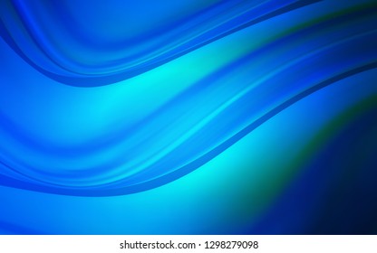 Dark BLUE vector background with liquid shapes. Shining crooked illustration in marble style. Textured wave pattern for backgrounds.