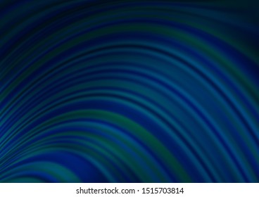 Dark BLUE vector background with liquid shapes. Shining crooked illustration in marble style. A completely new marble design for your business.