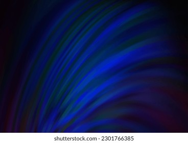 Dark BLUE vector background with liquid shapes. A completely new color illustration in marble style. Marble design for your web site.