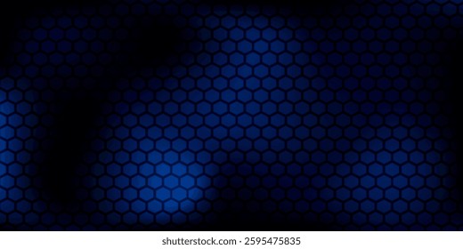 Dark blue vector background with polygon pattern. Illustration with a set of abstract polygon patterns on a dark blue gradient background. Pattern for business advertising.