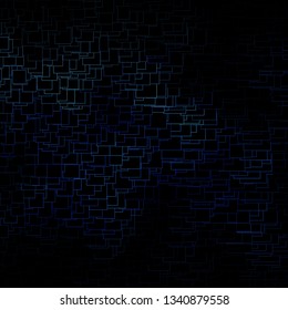 Dark BLUE vector background in polygonal style. Abstract gradient illustration with rectangles. Pattern for busines booklets, leaflets