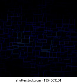 Dark BLUE vector background in polygonal style. Rectangles with colorful gradient on abstract background. Template for cellphones.
