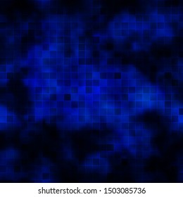 Dark BLUE vector background in polygonal style. Abstract gradient illustration with colorful rectangles. Pattern for commercials, ads.