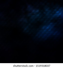 Dark BLUE vector background in polygonal style. Modern design with rectangles in abstract style. Pattern for commercials, ads.