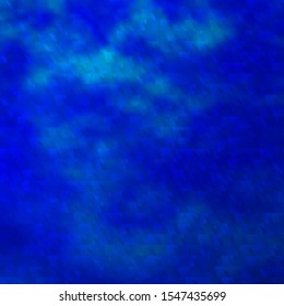 Dark BLUE vector background with polygonal style. Beautiful illustration with triangles in nature style. Template for landing pages.