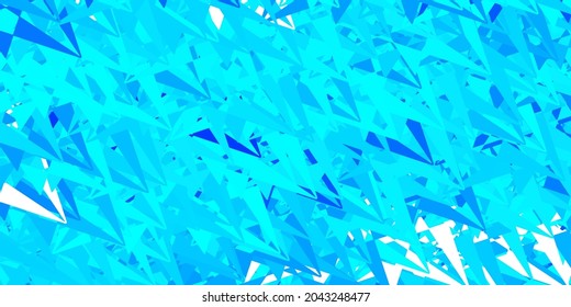 Fondo vectorial azul oscuro con formas poligonales. Magnífica ilustración abstracta con formas triangulares, formas. Diseño para sus fondos de escritorio.