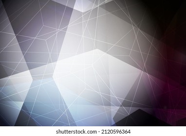 Fondo vector azul oscuro con estilo poligonal. Ilustración abstracta brillante con formas triangulares. Plantilla moderna para la página de inicio.