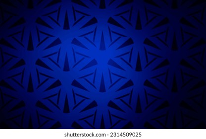 Dark BLUE vector background with polygonal style. Beautiful illustration with triangles in nature style. Smart design for your adverts.