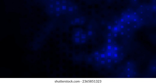 Dark BLUE vector background in polygonal style. Abstract gradient illustration with rectangles. Design for your business promotion.