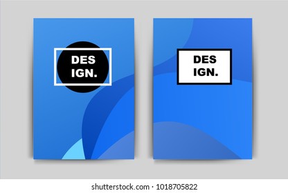 Dark BLUE vector background for presentations. Beautiful colored sample in A4 size. Pattern for beautiful business cards, folders.