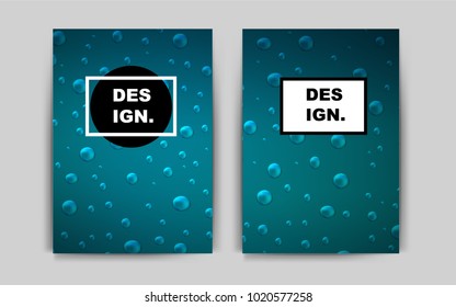Dark BLUE vector background for presentations. Abstract booklet on colored background with gradient. Pattern for beautiful business cards, folders.