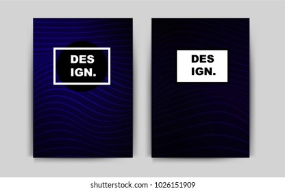 Dark BLUE vector background for presentations. Modern abstract design concept with colorful gradient. Pattern can be used as a template for calendars.