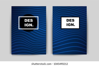 Dark BLUE vector background for presentations. Blurred decorative design in abstract style with textbox. Beautiful design for cover of notepads.