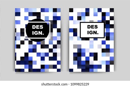 Dark BLUE vector background for presentations. Web interface on abstract background with colorful gradient. Pattern for ads, leaflets, labels of your business.