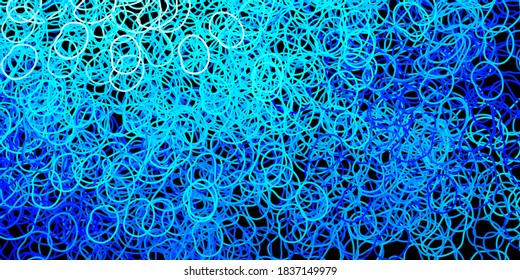 Dark blue vector background with random forms. Colorful abstract forms with gradient in simple style. Simple illustration for your web site.
