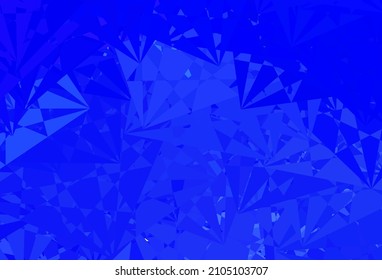 Dark BLUE vector background with random forms. Simple design in abstract style with gradient forms. Simple illustration for your web site.