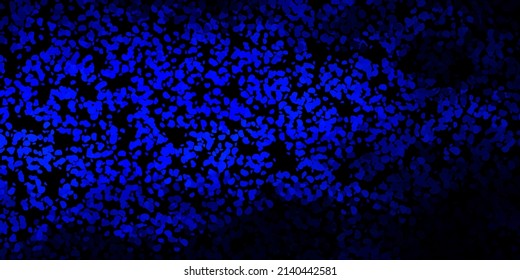 Dark blue vector background with random forms. Modern abstract illustration with gradient random forms. Background for cell phones.