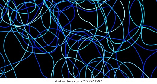 Dark blue vector background with random forms. Modern abstract illustration with gradient random forms. Background for cell phones.