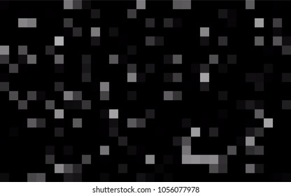 Dark BLUE vector background of rectangles and squares. Style quilt and blanket. Geometrical rectangular pattern. Repeating pattern with rectangle shapes.