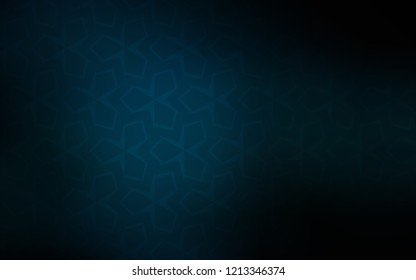 Dark BLUE vector background with rectangles. Illustration with set of colorful rectangles. Pattern for busines ad, booklets, leaflets