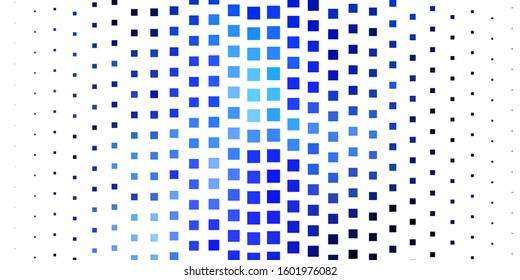 Dark BLUE vector background with rectangles. Rectangles with colorful gradient on abstract background. Pattern for busines booklets, leaflets