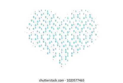 Dark BLUE vector background with signs of numerals. Blurred design in simple style with collection of numerals. The pattern can be used for ad, booklets, leaflets of education.