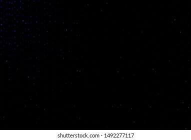 Dark BLUE vector background with signs of alphabet. Shining illustration with ABC symbols on abstract template. Best design for a college poster, banner.