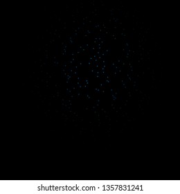 Dark BLUE vector background with small and big stars. Decorative illustration with stars on abstract template. Design for your business promotion.