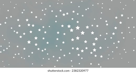 Dark BLUE vector background with small and big stars. Shining colorful illustration with small and big stars. Pattern for new year ad, booklets.