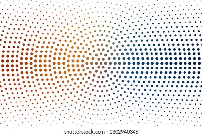 DARK BLUE vector  background with spots. Beautiful colored illustration with blurred circles in nature style. Design for poster, banner of websites.