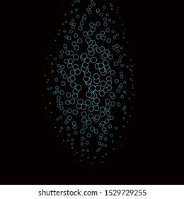 Dark BLUE vector background with spots. Abstract colorful disks on simple gradient background. Pattern for business ads.