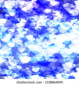 Dark BLUE vector background with spots. Illustration with set of shining colorful abstract spheres. Design for your commercials.