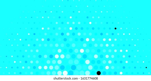 Dark BLUE vector background with spots. Abstract decorative design in gradient style with bubbles. Pattern for booklets, leaflets.