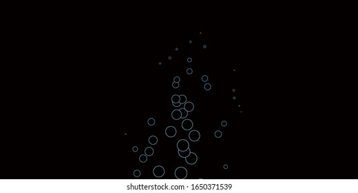 Dark BLUE vector background with spots. Glitter abstract illustration with colorful drops. Pattern for business ads.