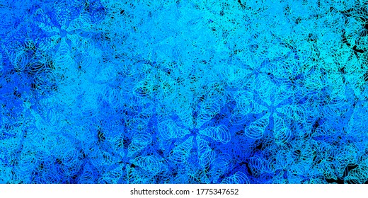 Dark blue vector background with spots. Abstract colorful disks on simple gradient background. Pattern for wallpapers, curtains.