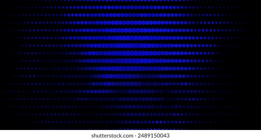 Dark BLUE vector background with spots. Illustration with set of shining colorful abstract spheres. Design for your commercials.