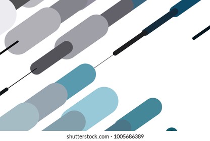 Dark BLUE vector background with straight lines. Decorative shining illustration with lines on abstract template. The template can be used as a background.