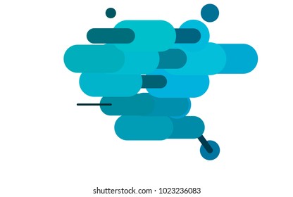 Dark BLUE vector background with straight lines. Capsules on blurred abstract background with gradient. Smart design for your business advert.